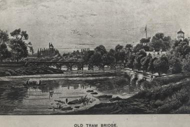 The old Tram Bridge circa 1901