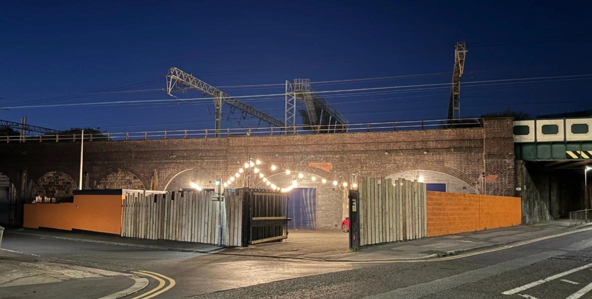 Three arches and yard space