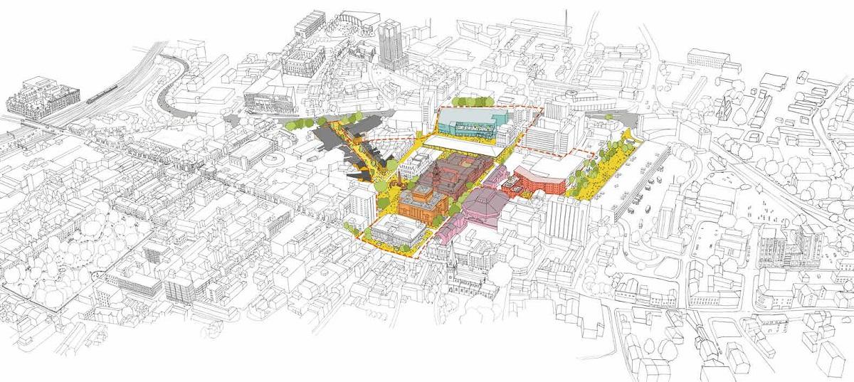 Harris Quarter key regeneration projects map